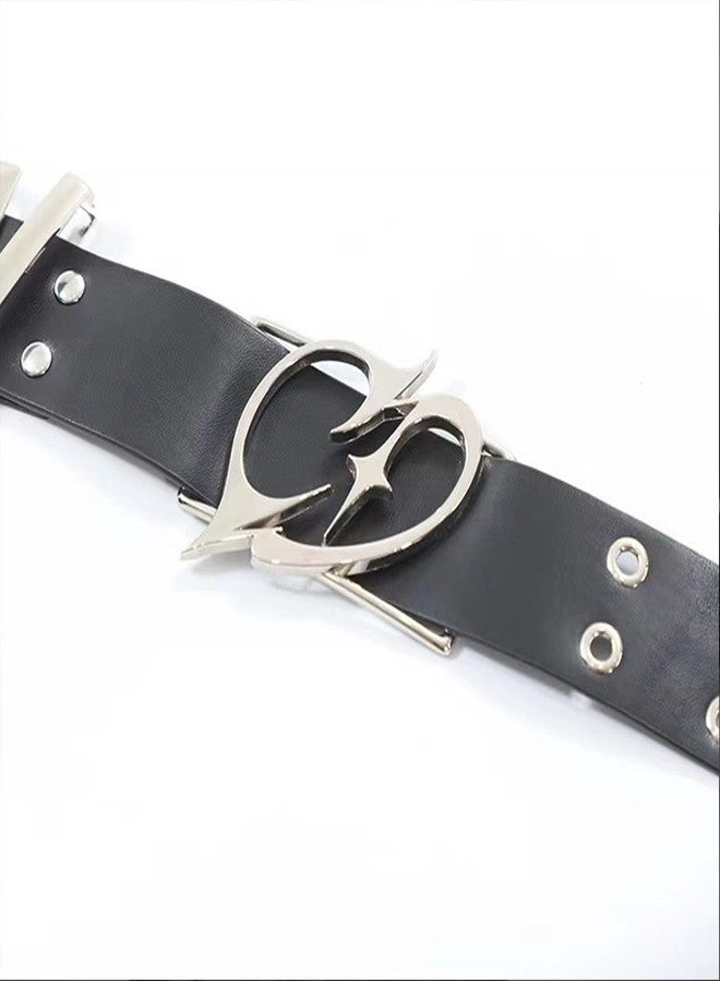 eartif Leather Arm Cuff Bracelet for Women Adjustable Punk Arm Cuff Jewelry Upper Arm Band Black Leather Arm Bangles Halloween Gothic Jewelry (Black) - Image 3